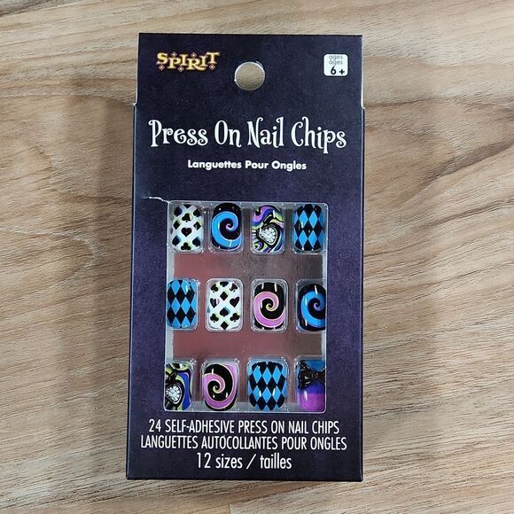 🔺️HOST PICK NIB Alice in Wonderland Press on Nail Chips - Picture 1 of 3